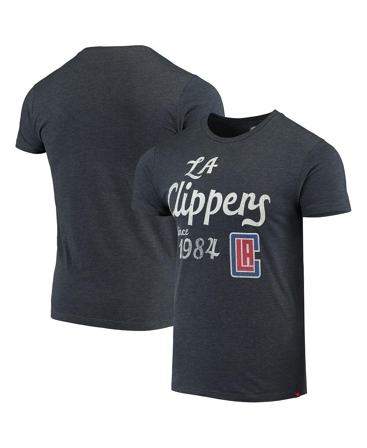 

Мужская темно-синяя футболка la clippers comfy tri-blend Sportiqe, синий
