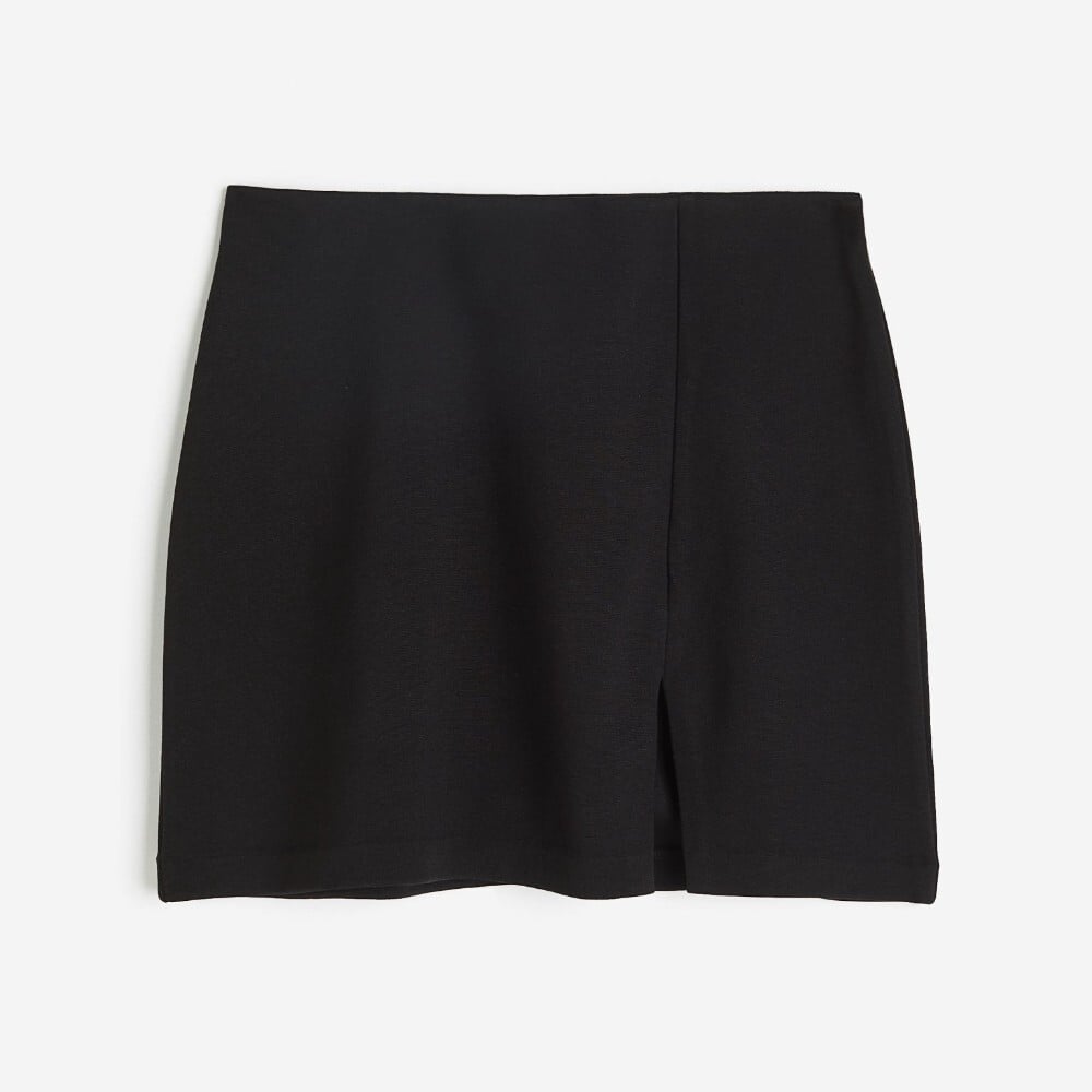 

Юбка H&M Slit-hem Mini, черный