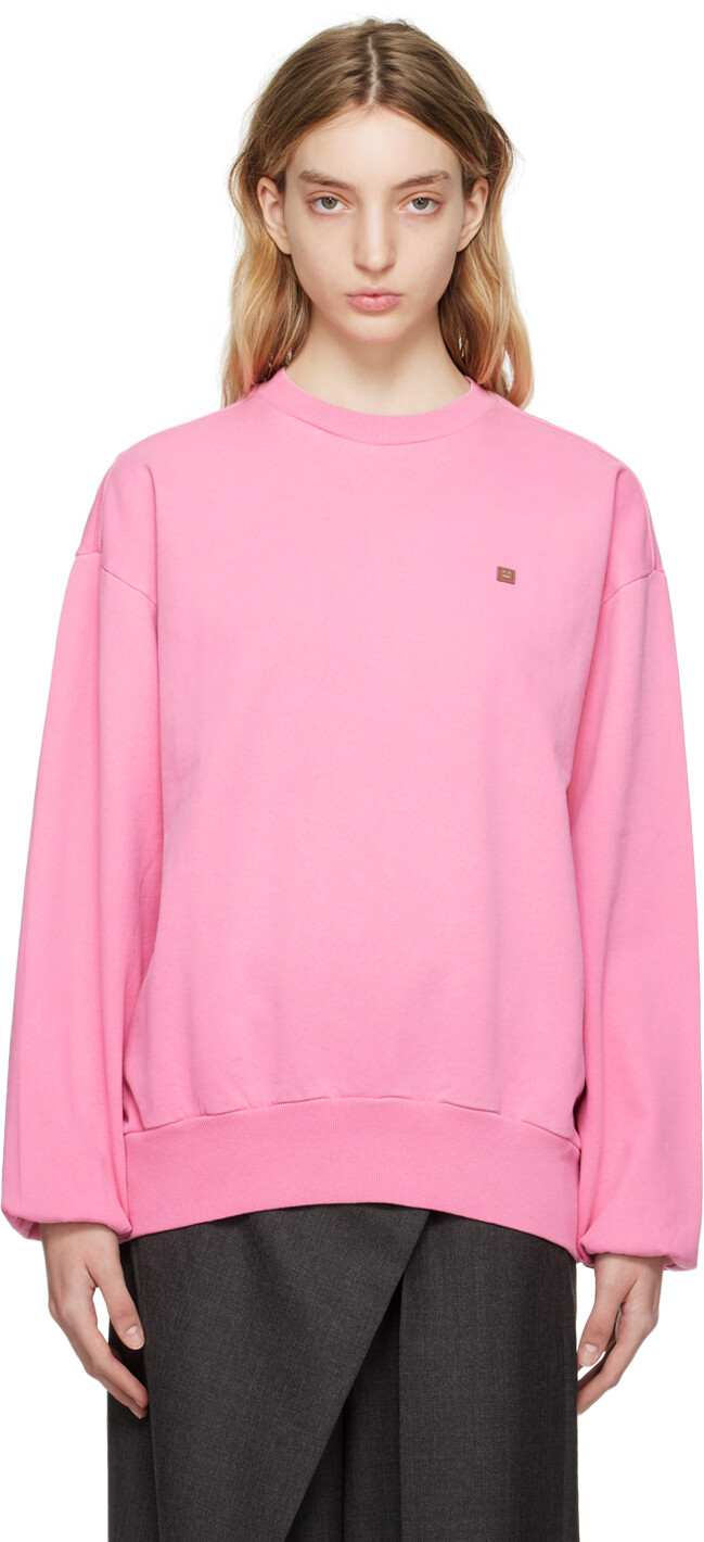 

Розовый свитшот с круглым вырезом Acne Studios