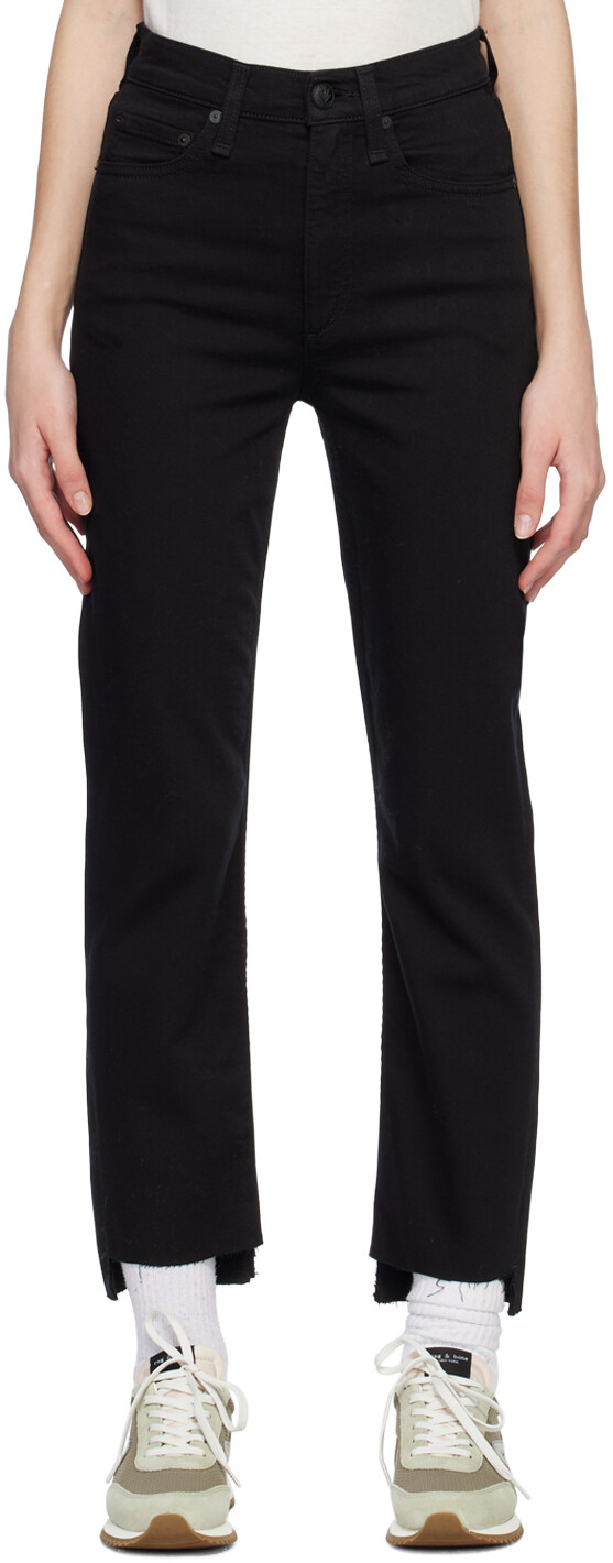 

Черные зауженные джинсы rag & bone
