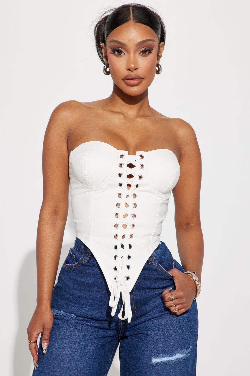 

Топ Fashion Nova IT10562, белый