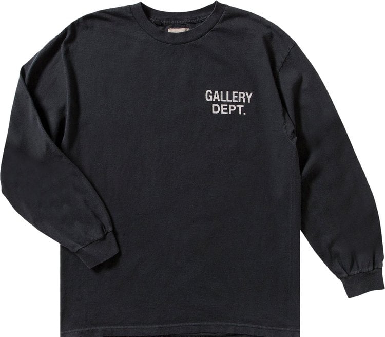 Лонгслив Gallery Dept. Souvenir Long-Sleeve Tee 'Black', черный - фото