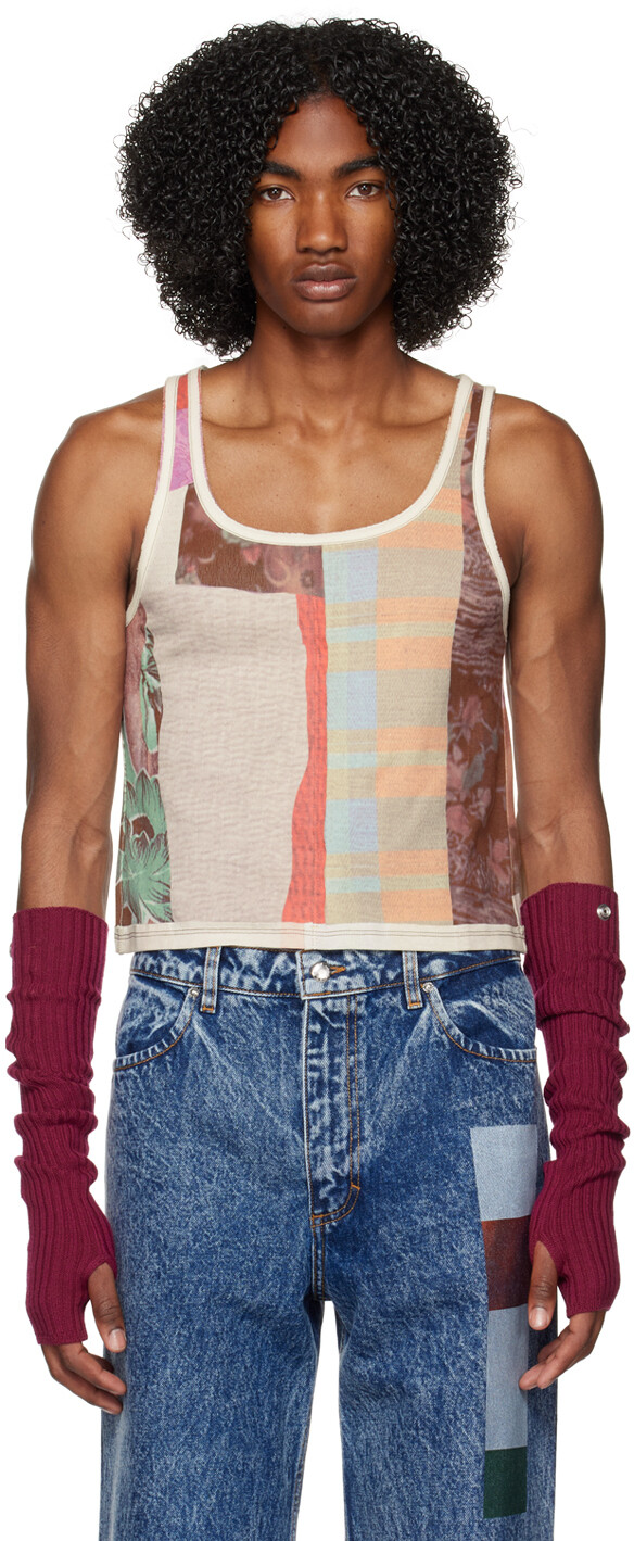 

Розовая майка внахлест Eckhaus Latta