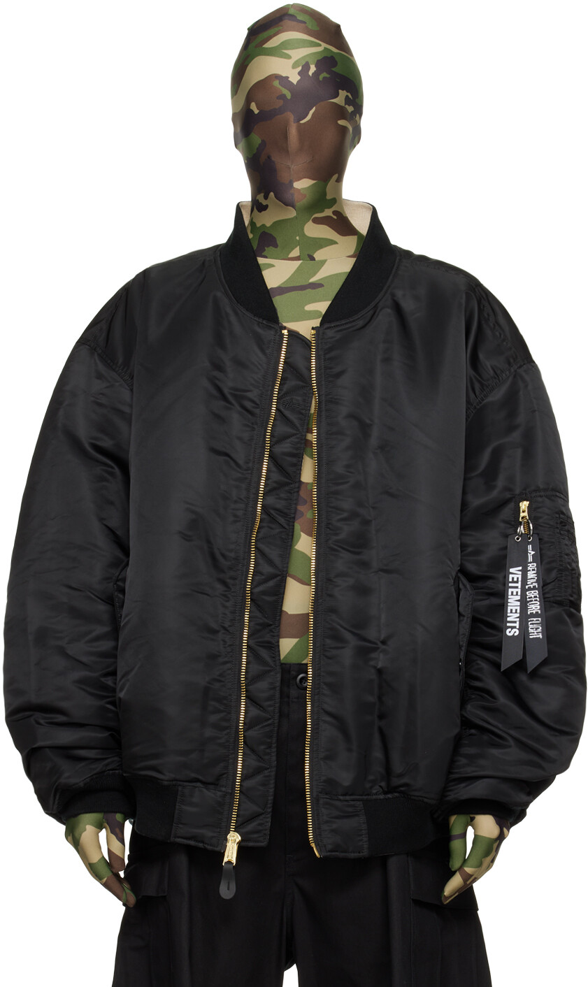 

Черный двусторонний бомбер VETEMENTS