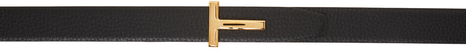 

Двусторонний черный T-образный ремень TOM FORD
