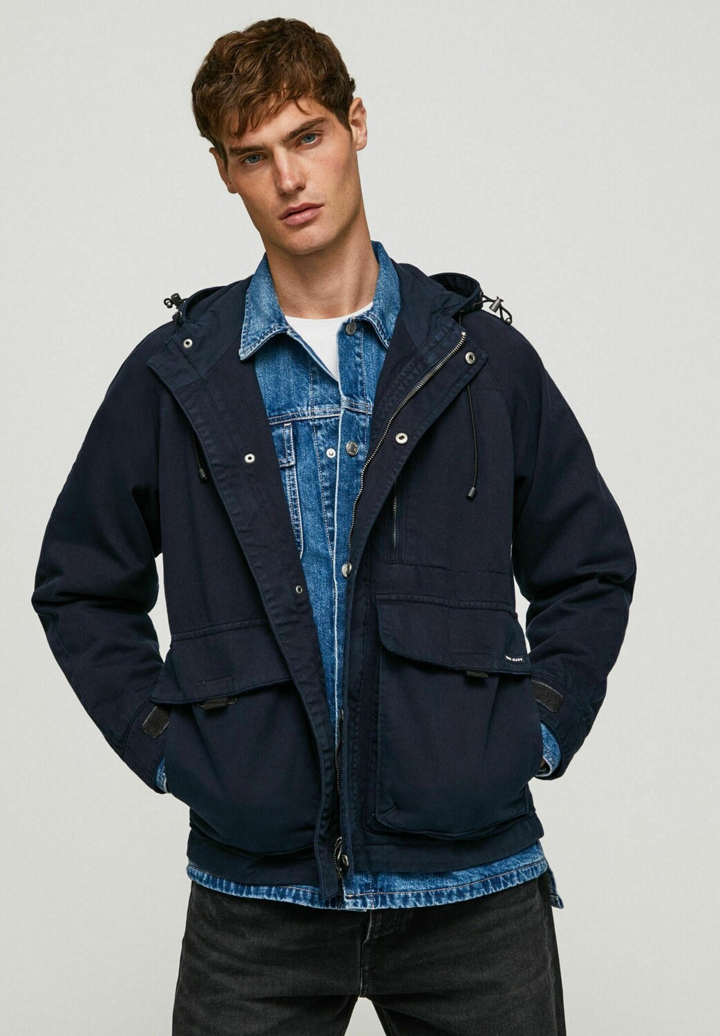 Парка Pepe Jeans, темно-синий