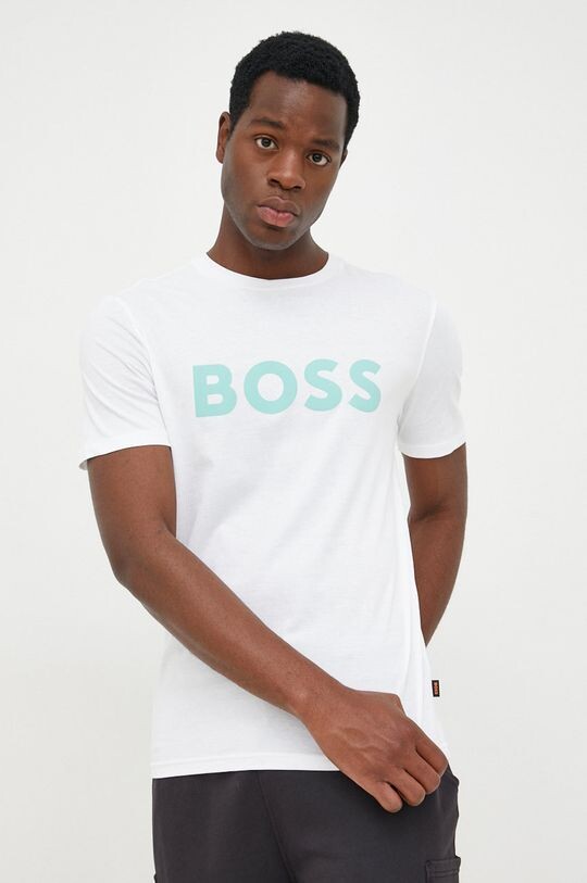 

Хлопковая футболка BOSS BOSS ORANGE Boss, белый