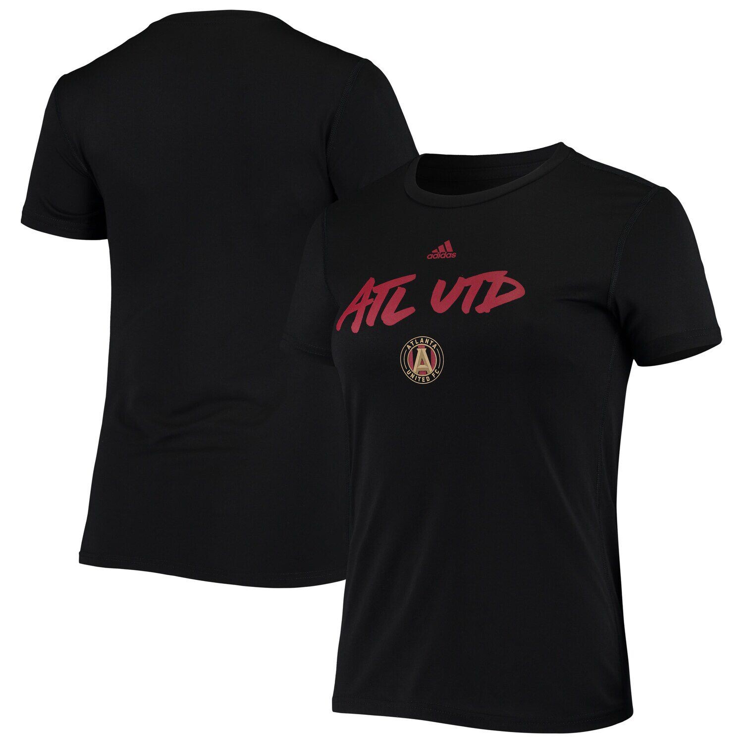 

Женская черная футболка adidas Atlanta United FC Wordmark Goals adidas, Черный