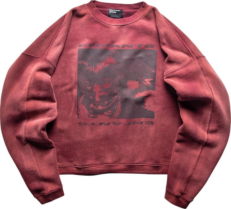 Толстовка Enfants Riches Déprimés Girl/Gun Crewneck 'Faded Red/Black', красный - фото