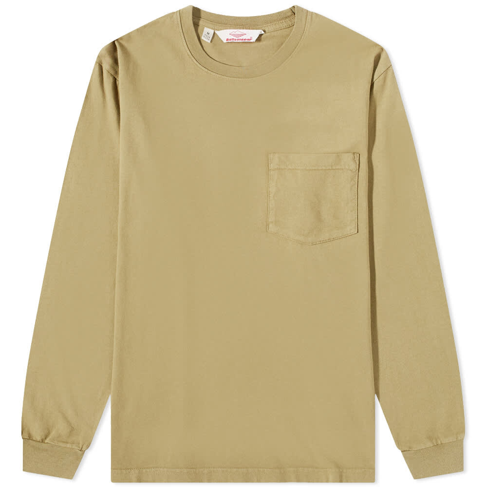 

Футболка Battenwear Long Sleeve Pocket Tee, Коричневый
