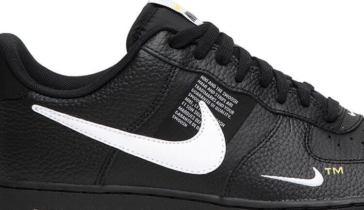 Air force low utility black and white best sale