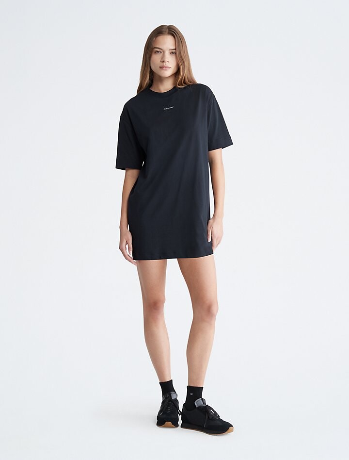 

Спортивное платье-футболка свободного кроя CK Sport Calvin Klein, черный