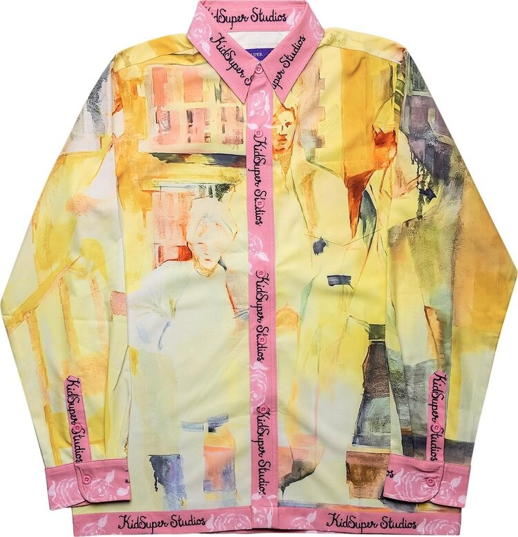 

Рубашка KidSuper After School Philosphy Shirt 'Multicolor', разноцветный