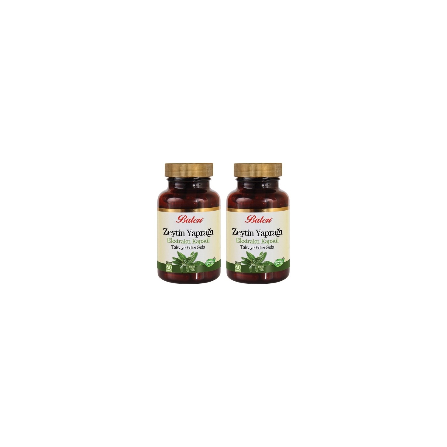 Экстракт листьев оливы Balen 620 мг, 2 упаковки по 60 капсул