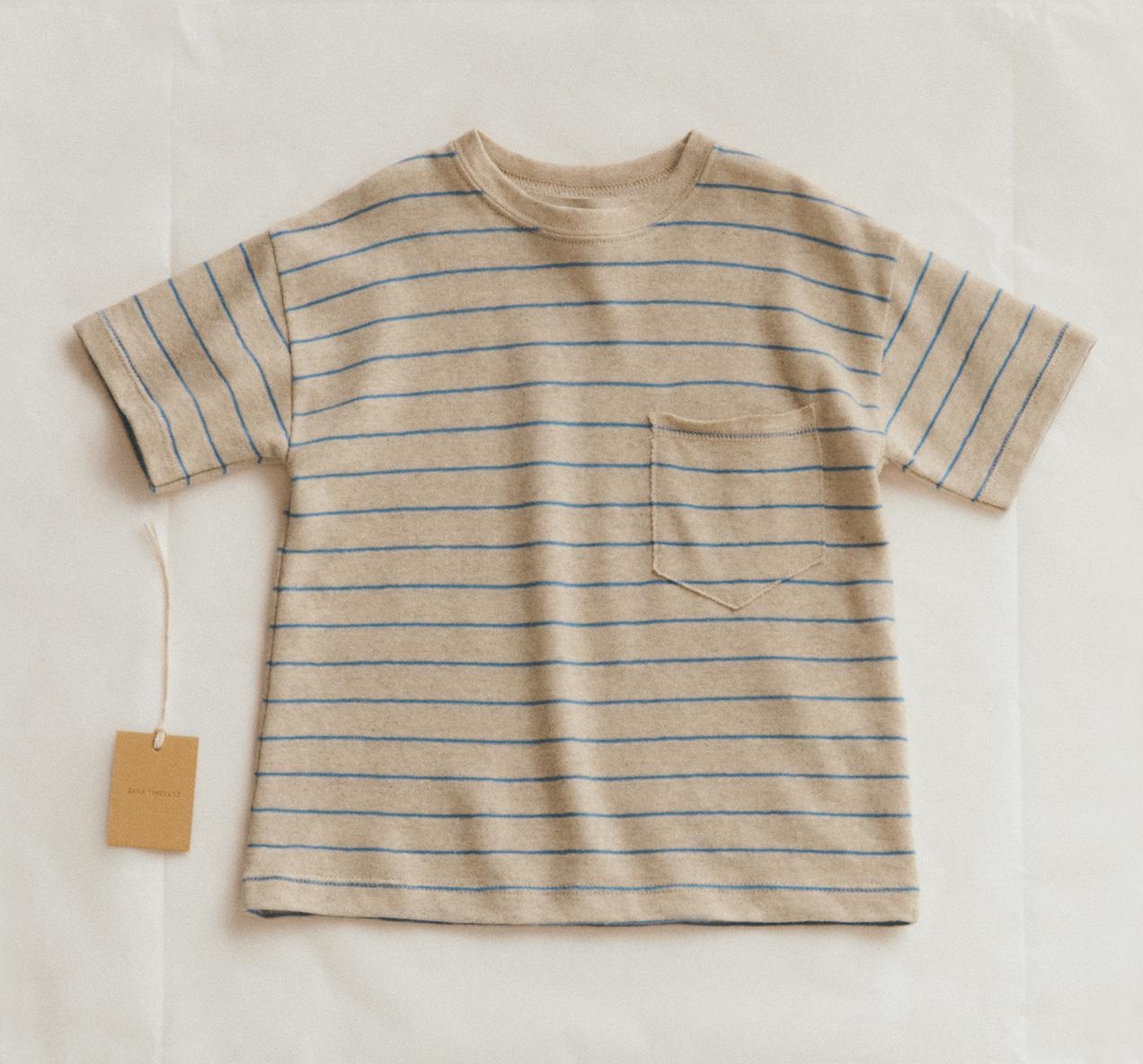 Футболка Zara Timelesz Striped Linen Blend, серый рубашка zara striped linen cotton blend бирюзовый белый