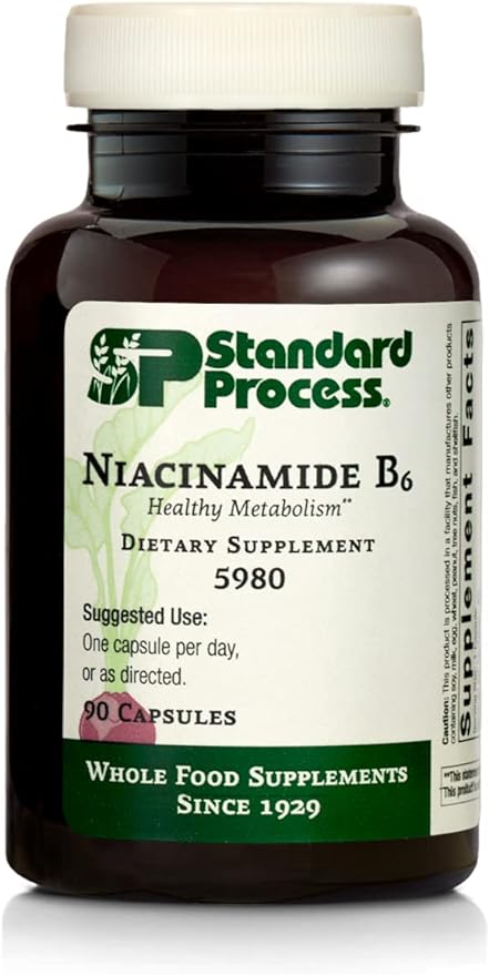 Витамин B6 Standard Process, 90 капсул цинк витамин b6 для выработки тестостерона zinc b6 dr hoffman 90 капсул