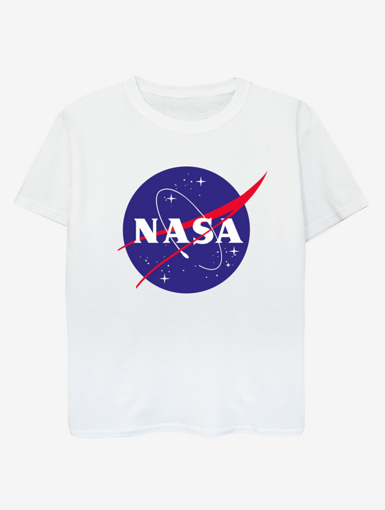 Детская белая футболка с принтом NW2 NASA Insignia Logo George., белый
