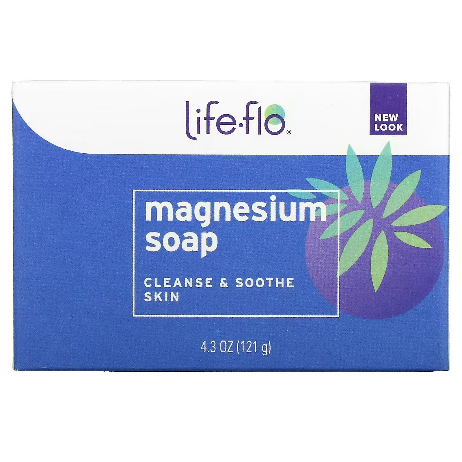 Кусковое мыло с магнием Life-flo, 121 г life flo скраб для тела с магнием 9 жид унции 266 мл