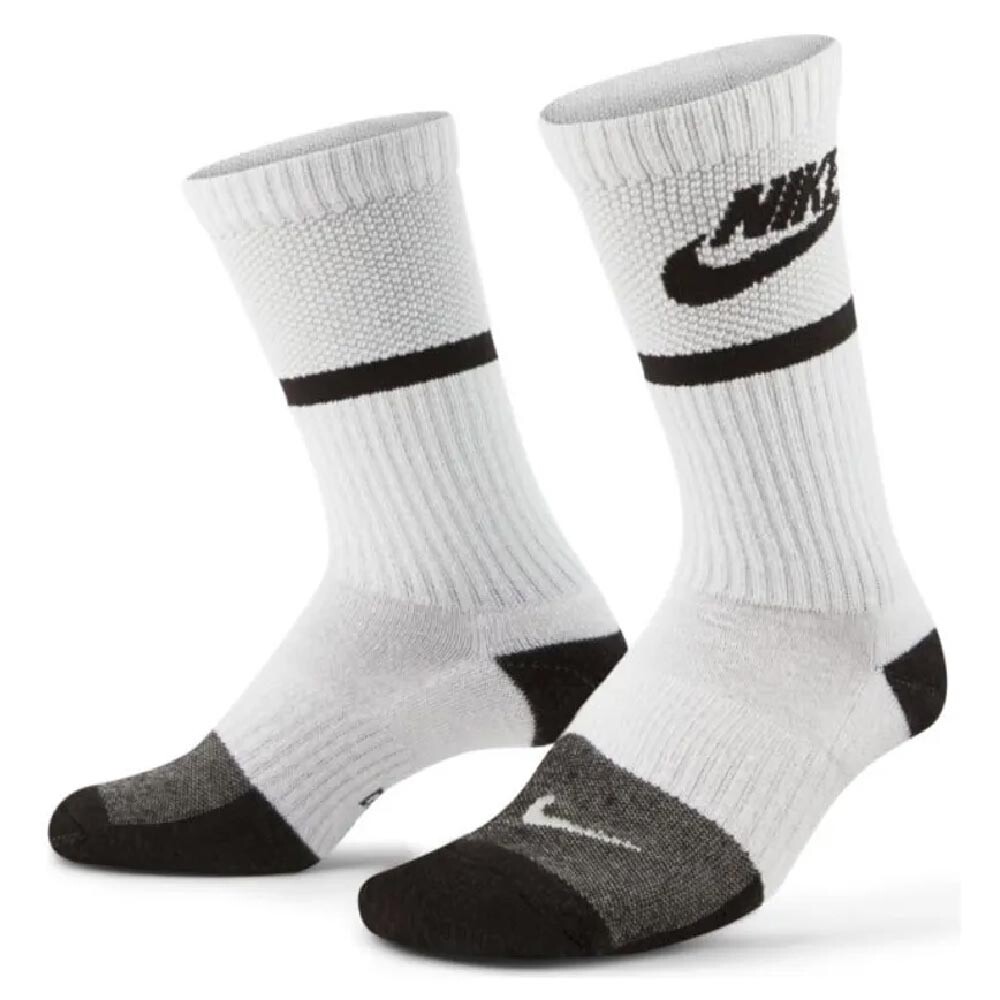 

Комплект носков Nike Cushioned Crew, 3 предмета, белый/черныц
