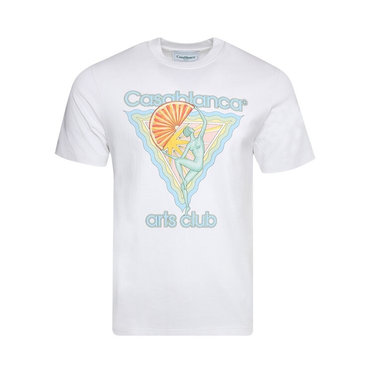 

Футболка Casablanca Printed T-Shirt 'Arts Club', белый