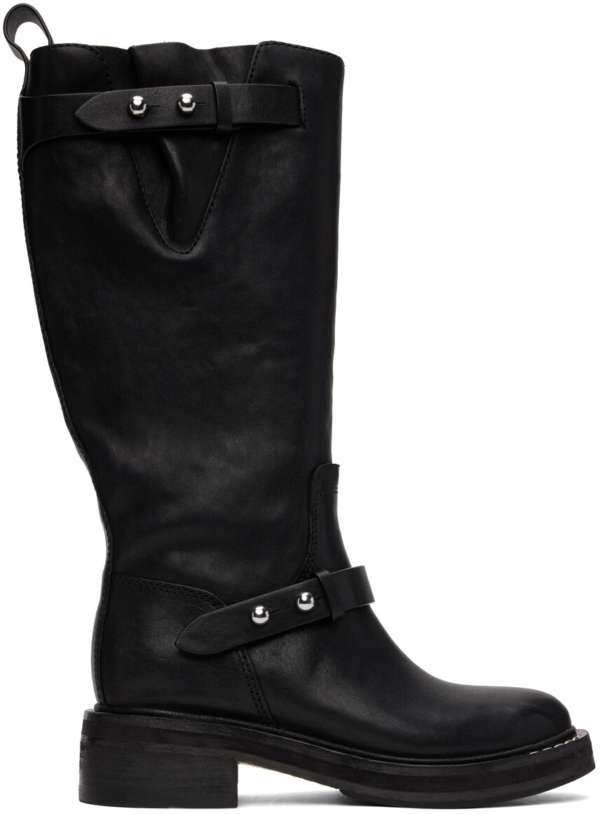

Черные высокие мотоботы rag & bone