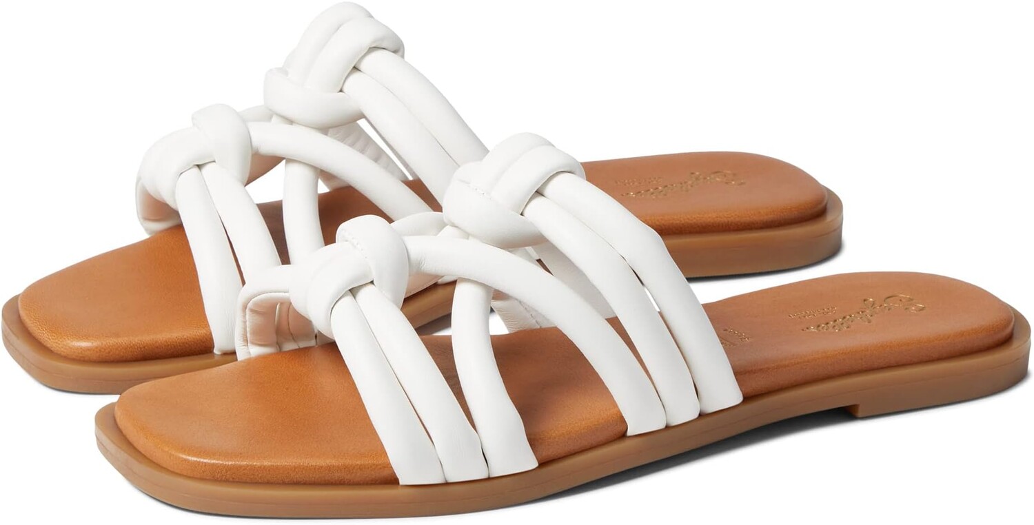 

Сандалии на плоской подошве Sun-Kissed Seychelles, цвет White V-Leather