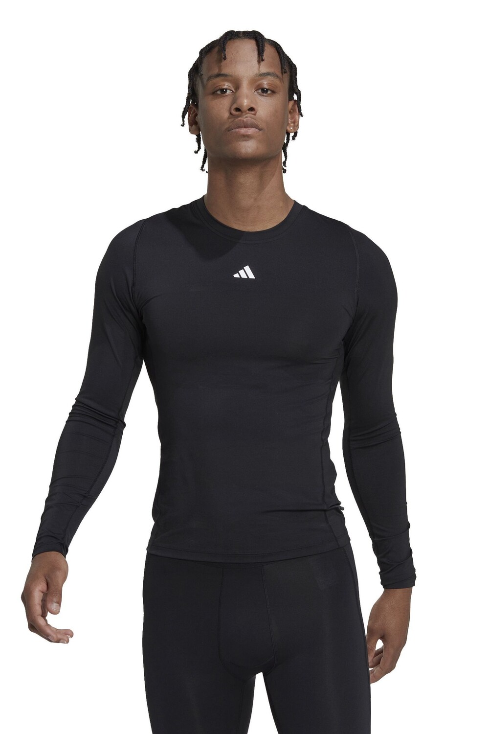 

Тренировочный топ Performance Techfit с длинными рукавами adidas, черный