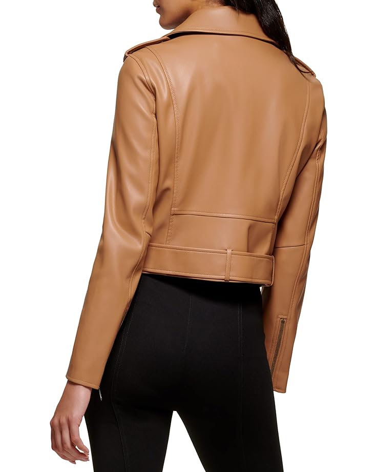 цена Куртка DKNY PU Moto Jacket, карамельный