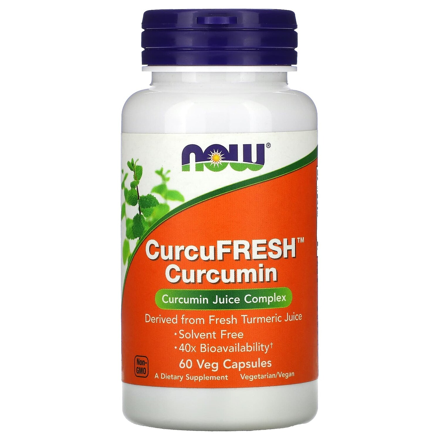 

CurcuFresh, куркумин, 60 вегетарианских капсул, NOW Foods