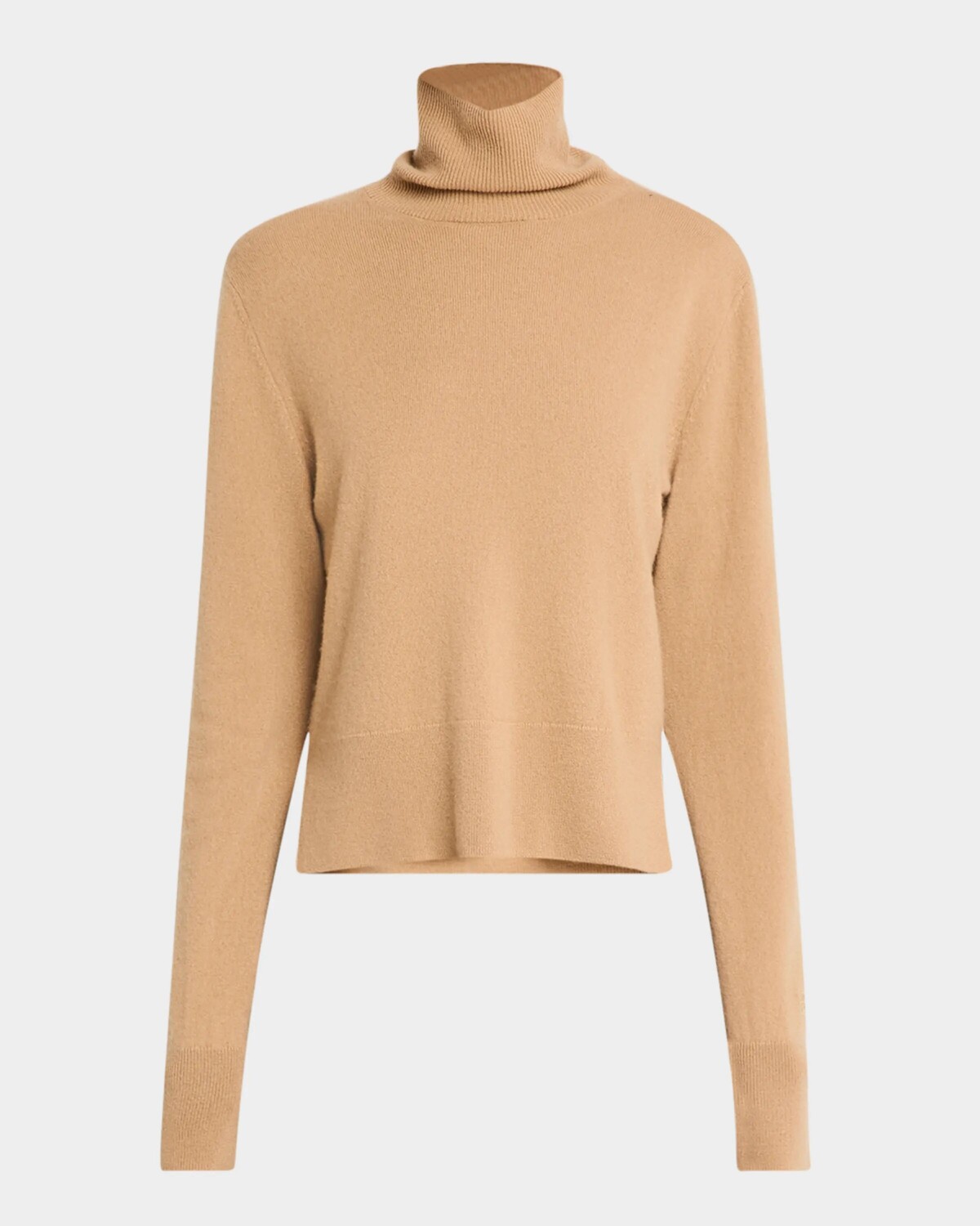 

Укороченный кашемировый свитер с водолазкой Toteme, цвет Medium Brown