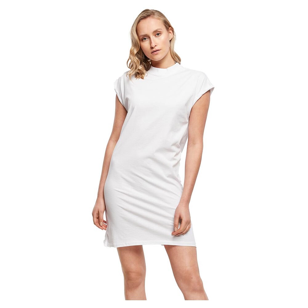 

Короткое платье Build Your Brand Turtle Extended Shoulder Short Sleeve, белый