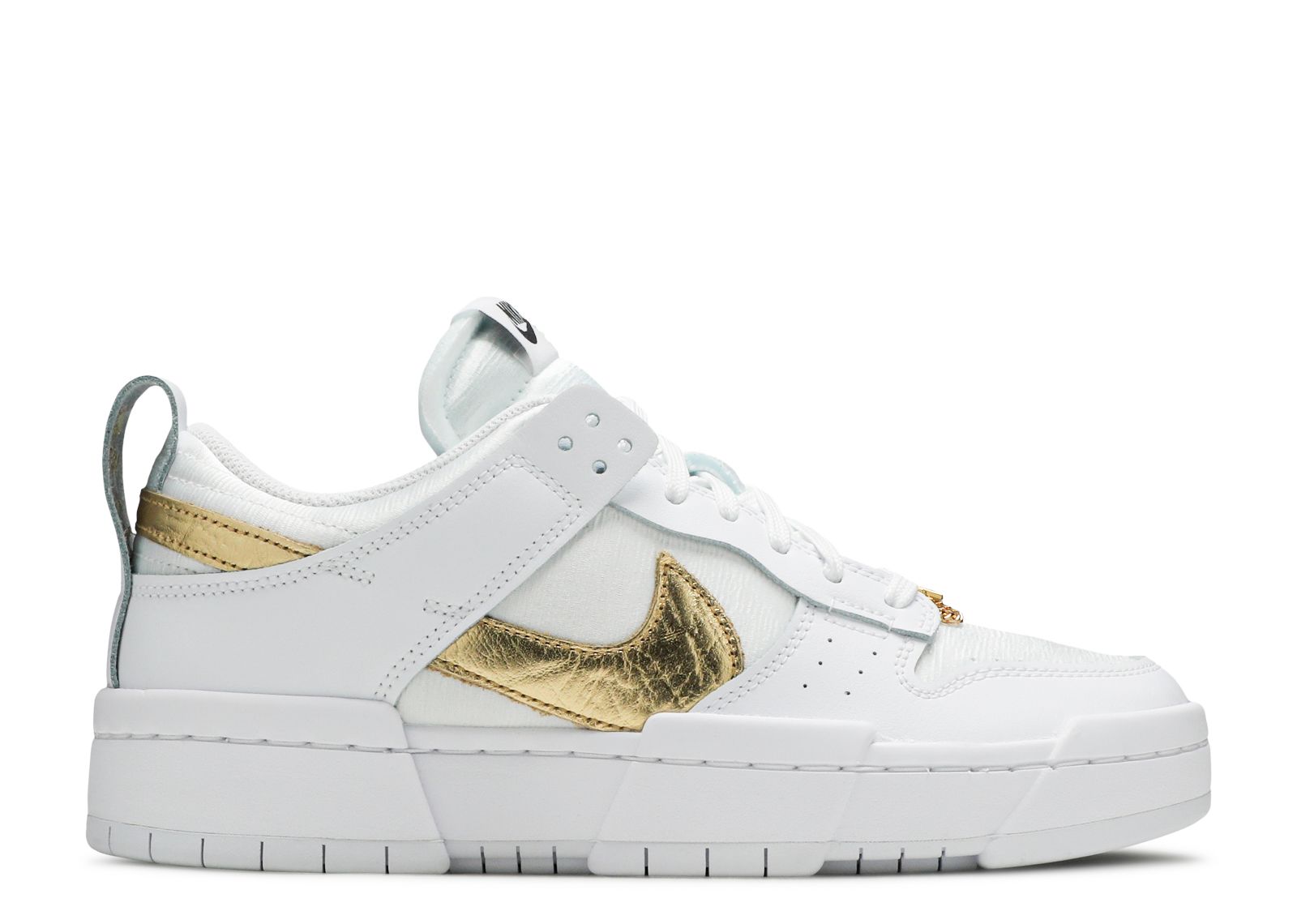 

Кроссовки Nike Wmns Dunk Low Disrupt 'White Metallic Gold', белый