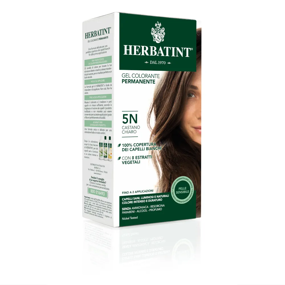 

Herbatint Permanent Gel 5N Светло-коричневый 150 мл Краска для волос