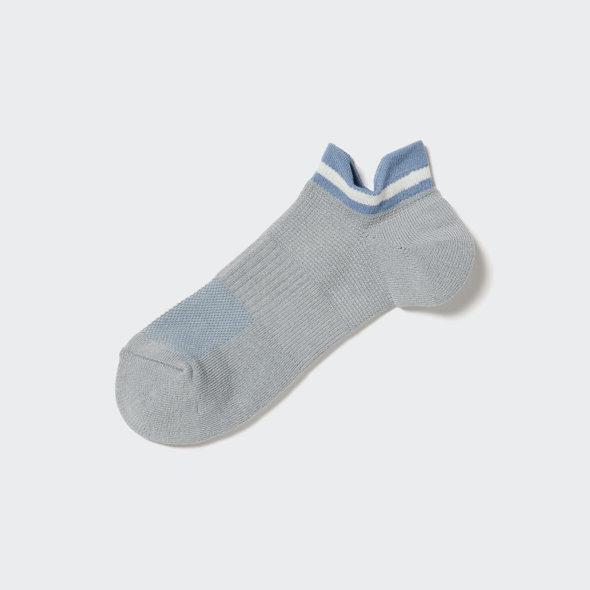 Спортивные короткие носки с цветным блоком UNIQLO, серый спортивные короткие носки uniqlo серый