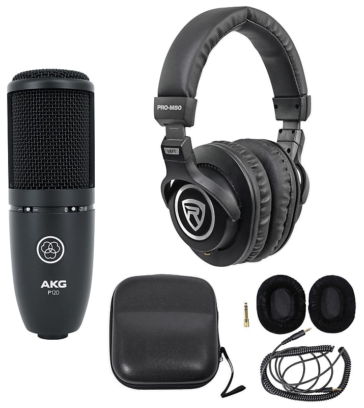 цена Студийный конденсаторный микрофон AKG P120+PRO-M50