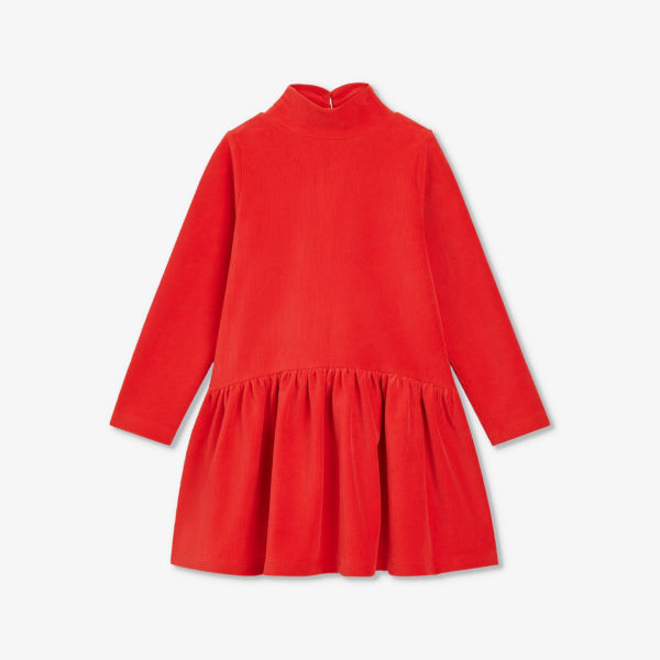 Платье из эластичного джерси в рубчик с высоким воротником, 3-12 лет Redline Vintage Levi'S, красный redline