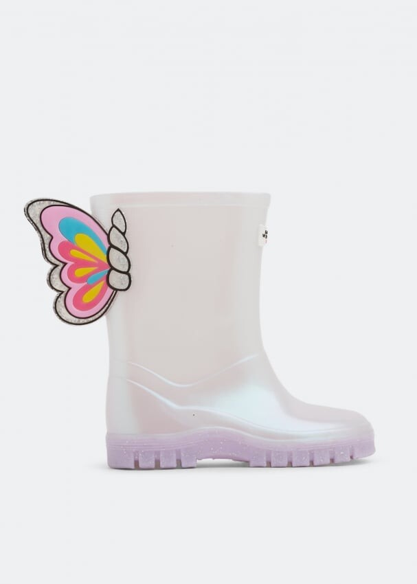 

Ботинки SOPHIA WEBSTER Unicorn wellington boots, белый