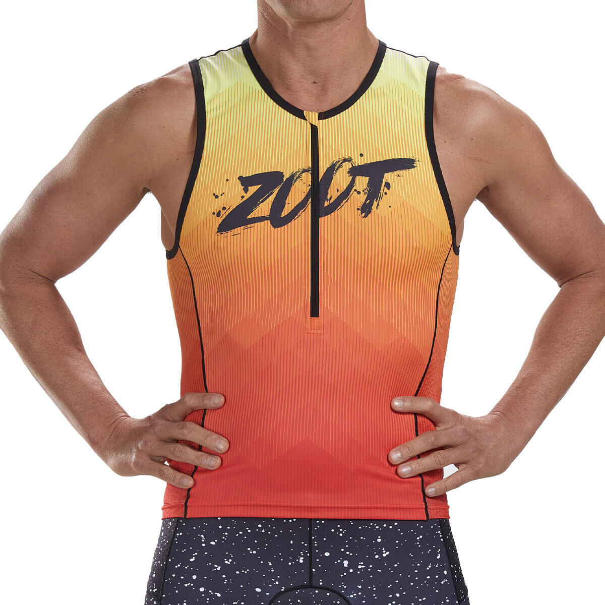 

Толстовка с коротким рукавом мужская LTD Triathlon Tank - Kona Ice ZOOT, красочный/желтый