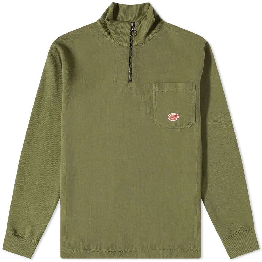 

Толстовка Armor-Lux Half Zip Pocket Logo Sweat, Серый