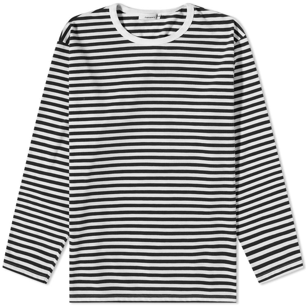 

Футболка Nanamica Long Sleeve Coolmax Stripe Tee