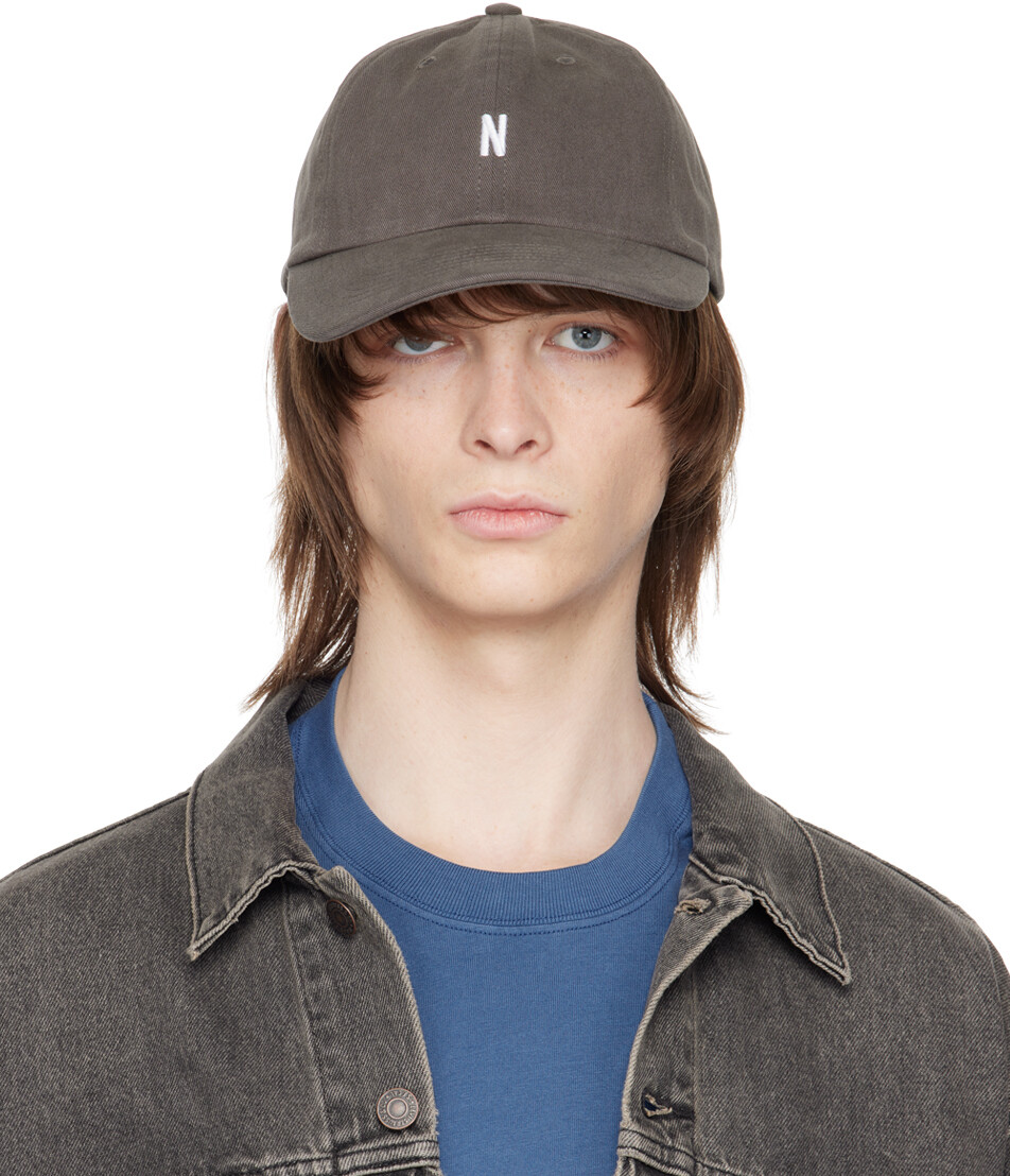 

Коричневая спортивная кепка Norse Projects