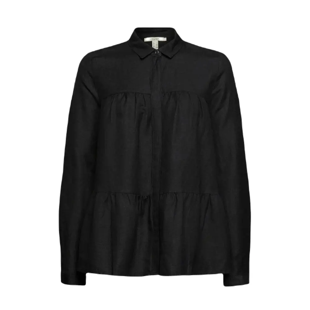 

Блуза с воланами Esprit, черный