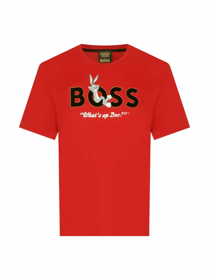 

Хлопковая футболка с логотипом Hugo Boss