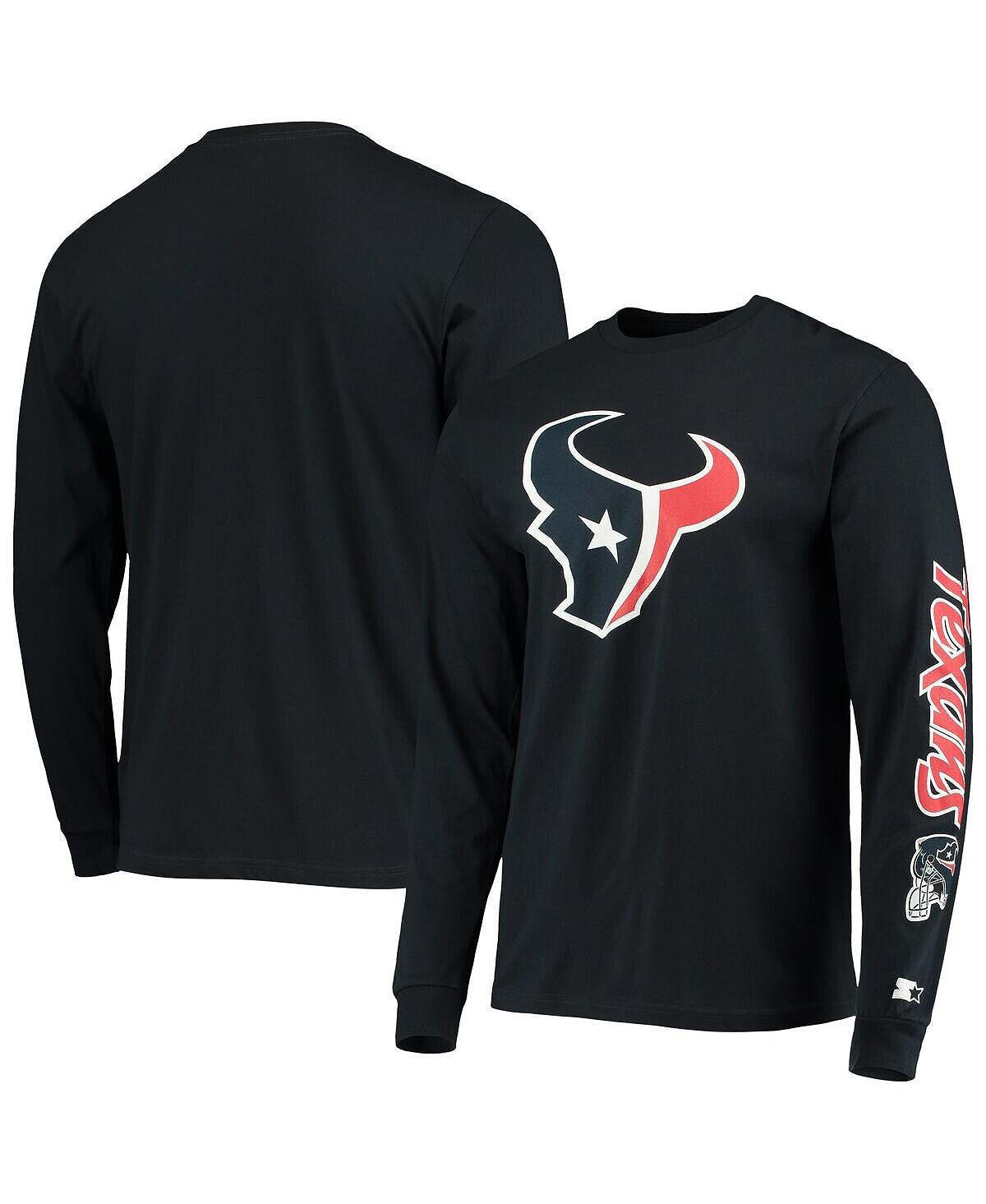 

Мужская темно-синяя футболка с длинным рукавом houston texans halftime Starter, синий