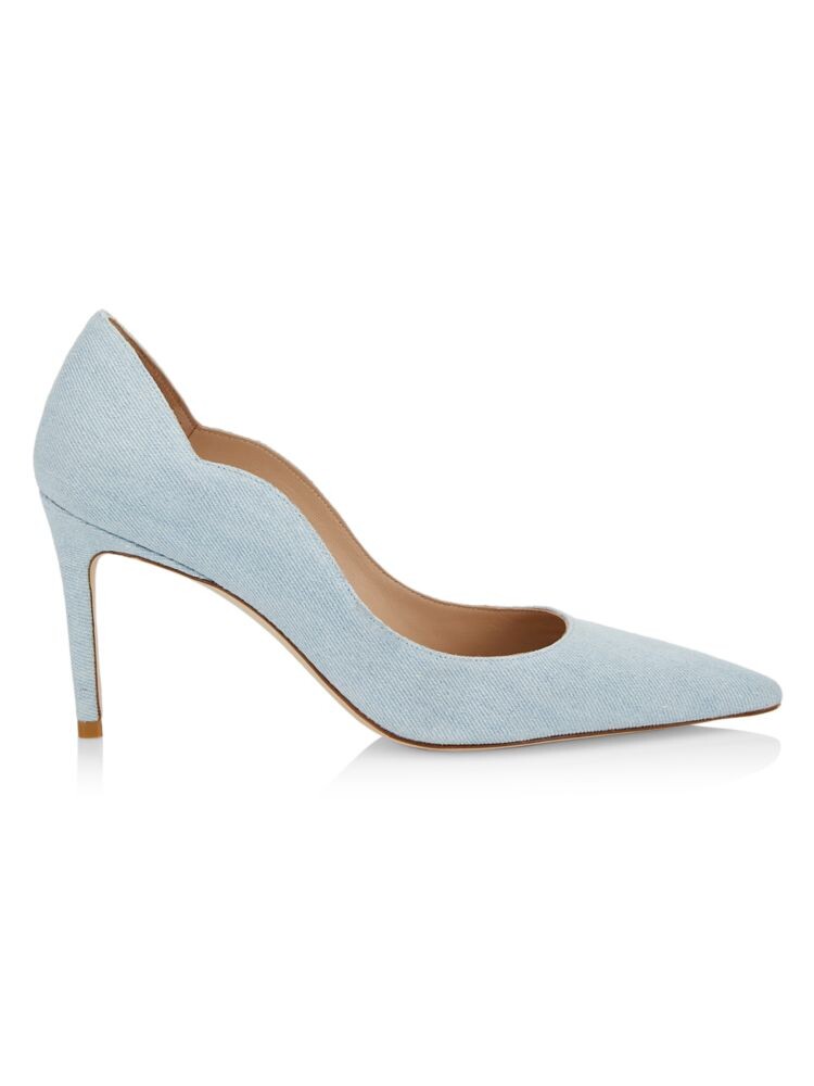 

Джинсовые туфли с фестонами Stuart Weitzman, цвет Light Blue