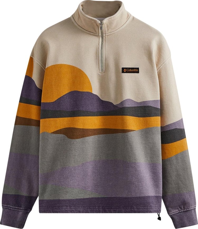 Толстовка Kith For Columbia Quarter Zip 'Cyber Purple', разноцветный - фото