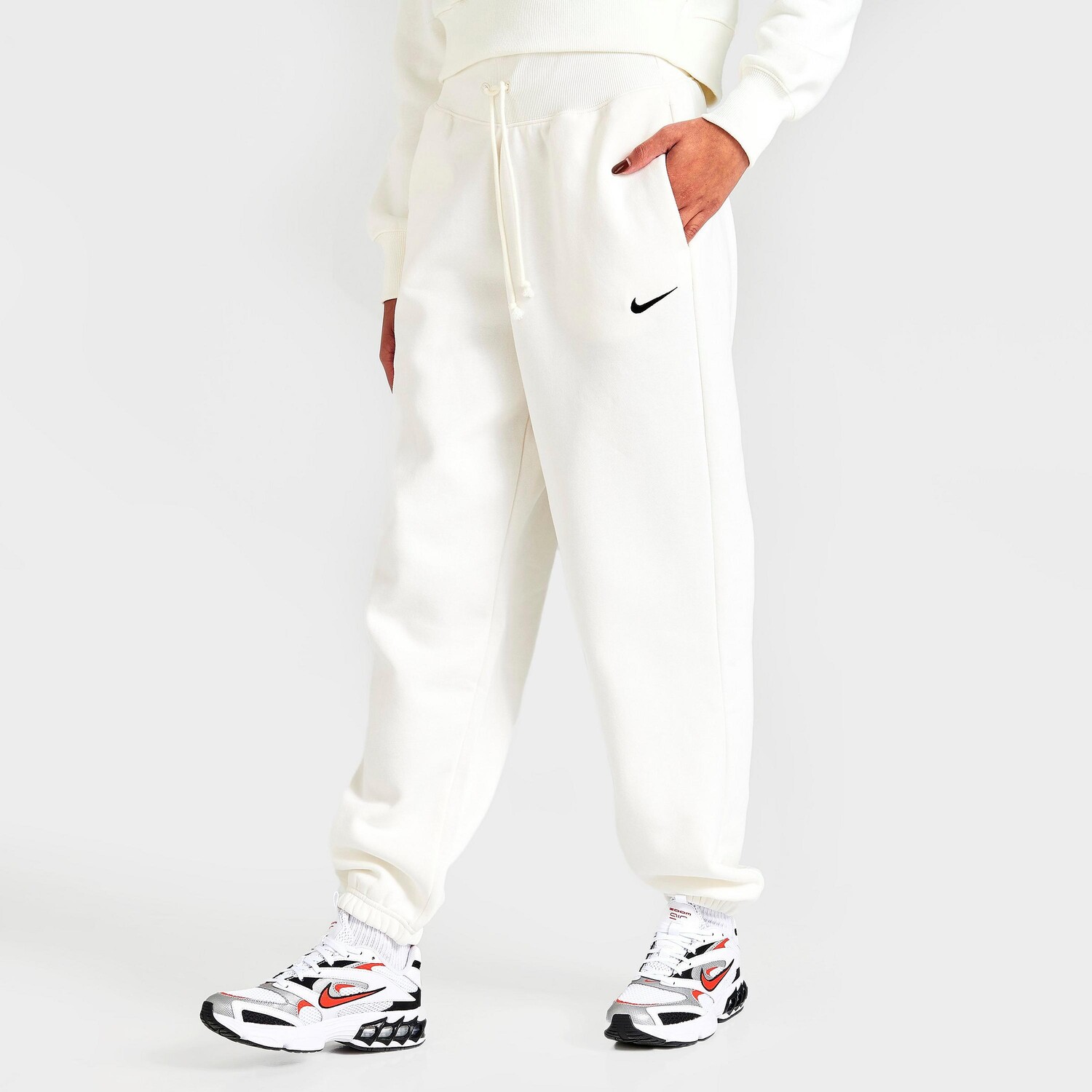 

Женские брюки свободного кроя из флиса Nike Sportswear Phoenix Fleece, белый