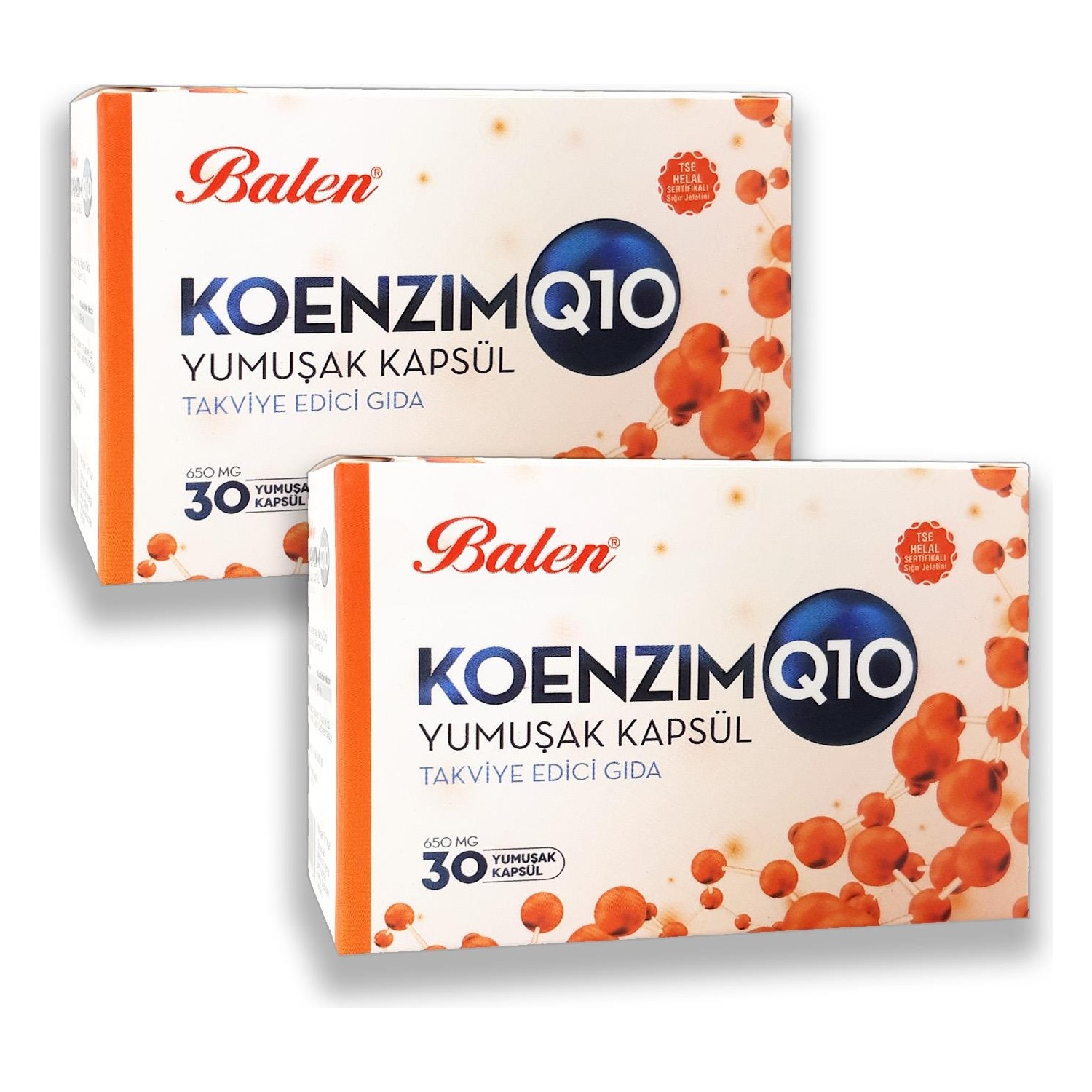 Коэнзим Q10 Balen, 30 мягких капсул, 650 мг, 2 штуки