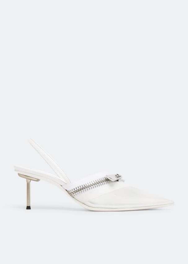 

Туфли COPERNI Clear Zip stiletto pumps, белый