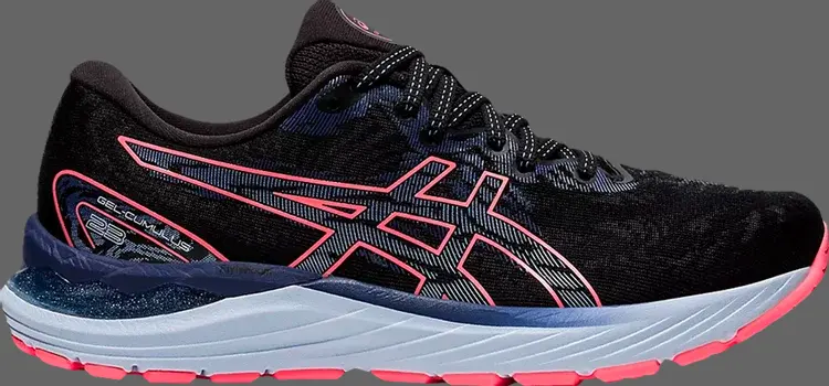 

Кроссовки wmns gel cumulus 23 'black blazing coral' Asics, черный
